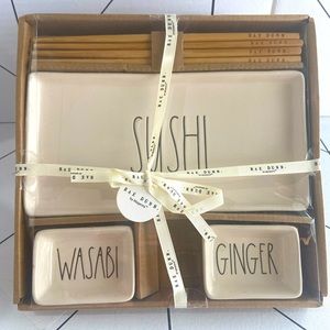 Rae Dunn 5 piece Sushi Set